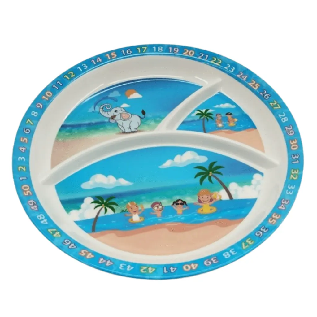 3 Section Baby Plate Assor